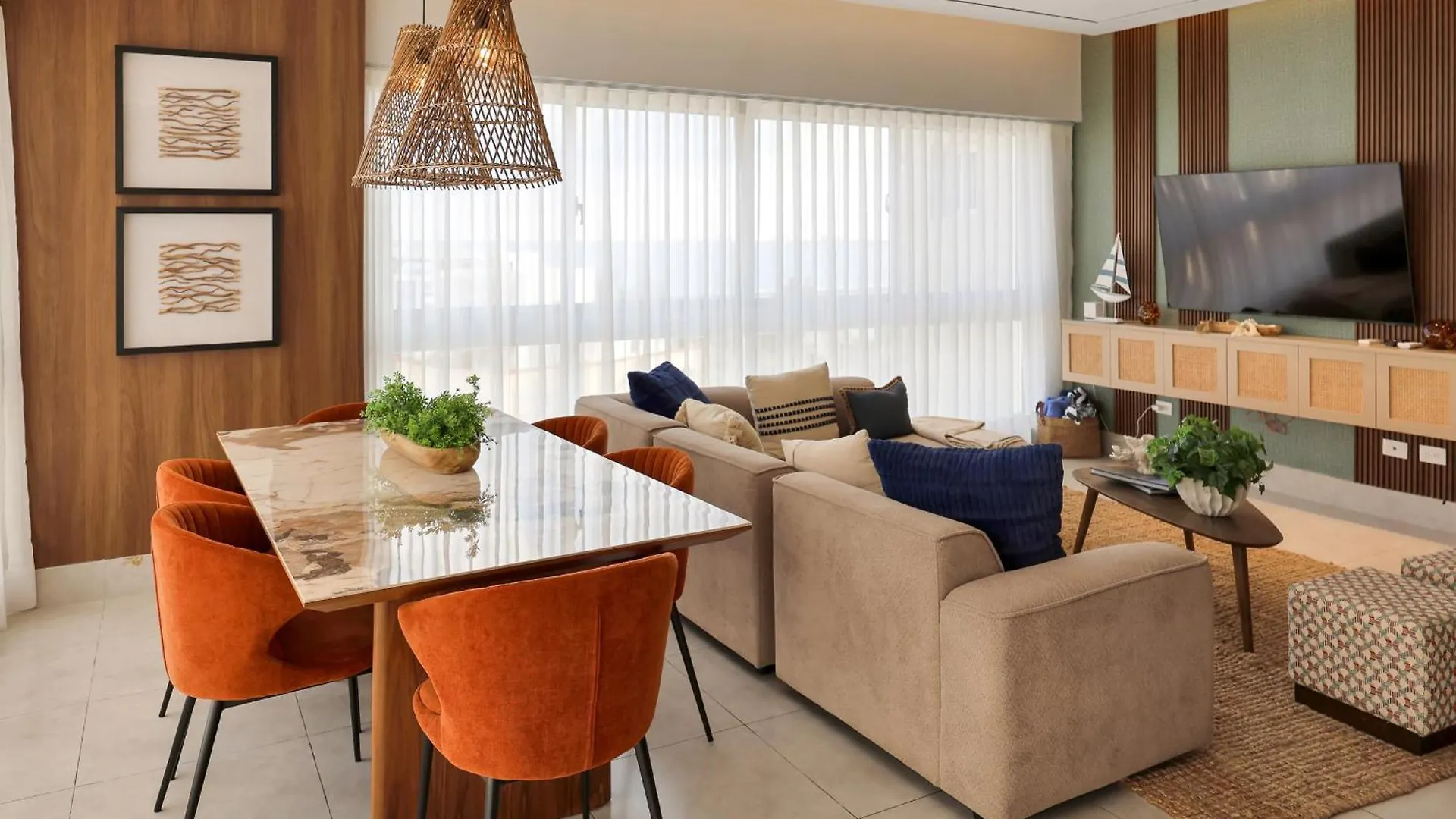 شقة Lujoso Penthouse Frente A La Playa De بوكا شيكا